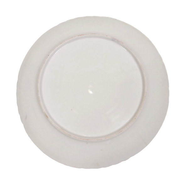 Antique French Creil Montereau Blue Floral Porcelain Plate 9" Gold Edge - Picture 6 of 6